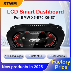 แผงหน้าปัดดิจิทัล LCD มาตรวัดความเร็วรถยนต์ stwei 2026 CarPlay สำหรับ BMW X5/X6 - Product Image 2