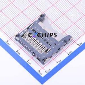 SD-115-B-2.0 SD Card / Memory Card Connector SMD Connector Self-Return Type Standard SD Card Card Holder 4.8mm - Product Image 2