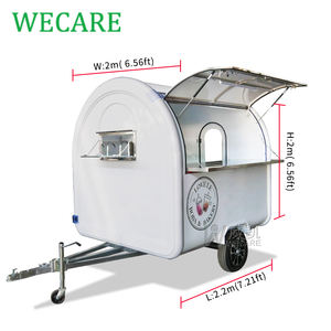 WECARE Mini Food Truck de Rue Personnalisé, Entièrement Équipé, Petit Charrette Mobile pour Café, Glace, Hot-Dogs, Fast-Food, Conception à Vendre - Product Image 2