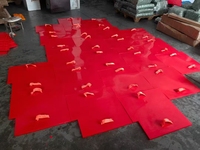 Reazone RZTM Grand Tapis de Tamponnage en PU pour Béton, Motif Bloc Hexagonal Texturé, Haute Résistance, Usage Extérieur, pour Pavés et Grandes Surfaces