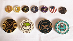 Хит продаж, популярные 38 мм маркеры для мяча для гольфа, объемные пустые металлические маркеры для гольфа для лазерной гравировки - Product Image 2