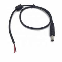 Câble d'alimentation 5V 12V dc 5521 5525 avec anneau magnétique