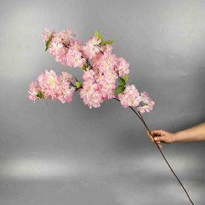 <b>Artificial</b> <b>Flowers</b> Wedding Decoration Silk <b>Flowers</b> <b>Artificial</b> Cherry Blossom Branch for Wedding Party Decorative - Product Image 1