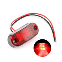 1 pièce 12V LED clignotant latéral de remorque lumières claires voiture camion lentille lampe AU