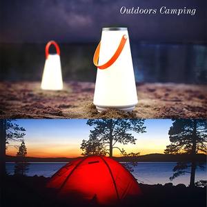 Lanterne LED portable, lampe de tente suspendue, interrupteur tactile USB, lumière de nuit rechargeable pour chambre à coucher, salon, camping - Product Image 4