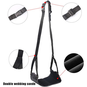 Portable Travel Leg Rest <b>Hammock</b> 42x20cm Black Drawstring Bag Included Adult Use - Product Image 2