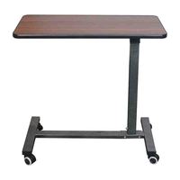 Chevet hydraulique médical inoxydable réglable de taille au-dessus de la table de lit avec Mesa de roue