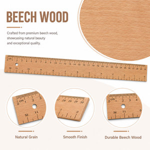 <span class=keywords><strong>Regla</strong></span> de <span class=keywords><strong>Madera</strong></span> Personalizada SINOART de 30cm/40cm, <span class=keywords><strong>Madera</strong></span> de Haya, 4mm de Grosor, 3.5cm de Ancho, para <span class=keywords><strong>Costura</strong></span>, Sastrería, Medición y Dibujo - Product Image 5