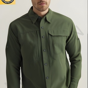 เสื้อเชิ้ตตกปลาแขนยาวผู้ชายแบบมีกระดุม ป้องกันแสงแดด ระบายอากาศได้ดี เสื้อสำหรับล่าสัตว์/ตกปลา - Product Image 2