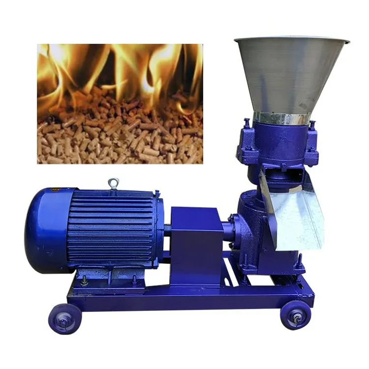 wood sawdust biomass straw pellets solid fuel making machine