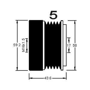 Dispositivo de rueda libre del alternador compatible con VAUXHALL ZAFIRA A 1.8 16V Gasolina (KW: 92, HP: 125) de 09-2000 a 08-2005 - Product Image 3
