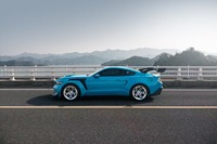 Kit carrosserie en fibre de carbone pour Ford Mustang, Wild Horse, pare-chocs avant et arrière de style GTD amélioré, spoiler de capot