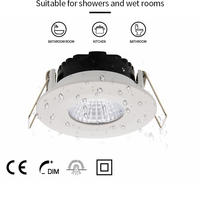 Downlight LED Empotrable de Aluminio Delgado Antideslumbrante de 68mm, IP65, Placa de Controlador BOD, Interior, con Perilla, Certificado SAA, 5 Años de Garantía, 5W 36