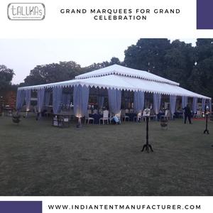 Top Exclusive Portable Folding White Canvas Mughal <b>Tent</b> Vintage Detachable Pipe Drape Model Modern Classic Style <b>for</b> Events - Product Image 4