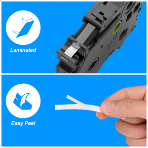 Weemay 6mm x 8m D'étiquettes Laminées Ruban TZe-211 TZ-211 Noir sur Blanc TZe211 TZ211 TZ 211 Compatible pour <span class=keywords><strong>Brother</strong></span> <span class=keywords><strong>P</strong></span>-<span class=keywords><strong>touch</strong></span> <span class=keywords><strong>PT</strong></span>-D210 - Product Image 6