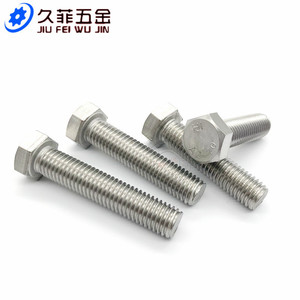 สลักเกลียวหกเหลี่ยมสแตนเลส Jiufei Hardware ขนาด M12 M14 M16 เกลียวเต็ม A2-70 เกรด 8.8 มาตรฐาน - Product Image 2