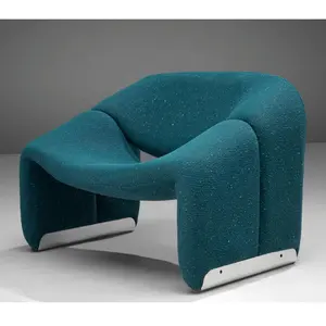 Mobili da soggiorno sedia da ufficio poltrona da salotto sedia imbottita in tessuto sedia scandinava