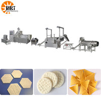 Machine automatique de fabrication de chips triangulaires, ligne de production de chips tortillas, extrudeuse à double vis pour snacks de maïs soufflé frit