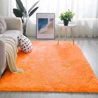 Tapis d'appoint moelleux et duveteux pour salon, fabriqué à la machine, écologique, antidérapant, tapis moderne