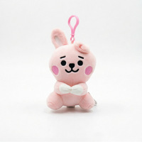Peluche créative transfrontalière de 4 pouces, motifs lapin, chiot, koala, groupe de jeunes célébrités coréennes, pour centre commercial et machine à griffes