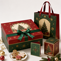 Boîtes cadeaux de Noël de luxe personnalisées, boîtes rigides magnétiques pliables pour cosmétiques, bougies, bijoux, emballages de parfums d'entreprise
