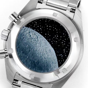 Elegante Reloj de Pulsera Mecánico para Hombre, Estilo Casual de Dibujos Animados, con Tres Esferas, Cristal de Zafiro, Funciones de Cronógrafo y Taquímetro - Product Image 4