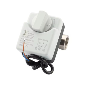 Vanne à boisseau sphérique motorisée en acier inoxydable 304 certifiée CE, DN15-DN25, 2 voies, 3 fils, pour le contrôle de l'eau CVC - Product Image 1