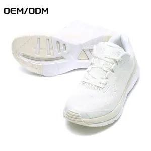 China Estilos Simples Fornecedor Personalizado MD Borracha Branco Mais Recente Moda Malha Casual Sneaker Mulheres Running Shoes