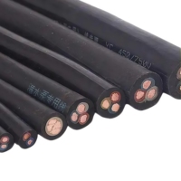 Kabel Pompa Submersible Listrik Tegangan Rendah Industri 450/750V Konduktor Tembaga Isolasi Karet 1-25mm Berbagai Ukuran