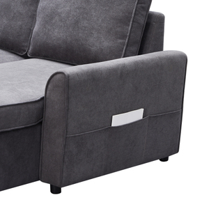 EU Manufacturer Armchair <b>Bed</b> <b>Modern</b> Sectional Pulled Out L Shape Fabric Come in <b>Bed</b> Convertible <b>Bed</b> for Sitting Room - Product Image 4