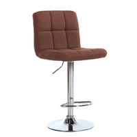 Chaise de salon de coiffure moderne pivotante à 360 degrés en cuir PU réglable en hauteur