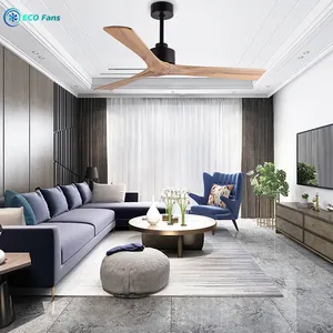 Эко большой ветроэнергетический потолочный вентилятор для столовой гостиной простой бытовой массивной древесины Скандинавский минималистский