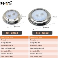Nouveau produit blanc Led en acier inoxydable dôme lumière étanche RV lumières yacht chambre lampe