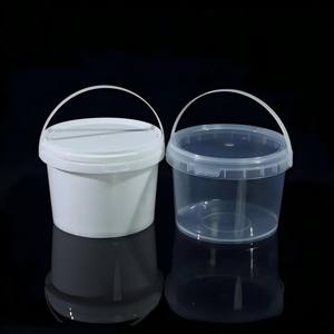 Balde de Plástico Transparente Simples Estilo Americano para Vinho e Cerveja com Tampa, disponível em 150/300/500ml/1L/1.2L/1.5L/2L/3L/4L/5L/6L - Product Image 5