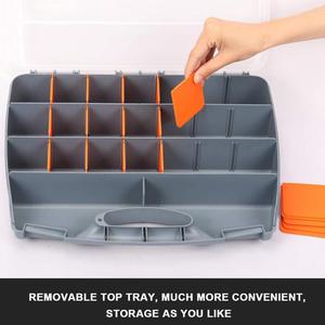 กล่องเก็บเครื่องมือช่างราคาโรงงาน พร้อมหูหิ้<span class=keywords><strong>ว</strong></span> <span class=keywords><strong>ช่อง</strong></span>ปรับได้ กล่องอเนกประสงค์ - Product Image 2