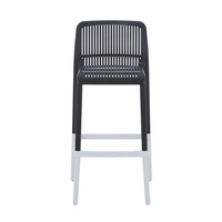 Nouvelle Chaise de Bar Design Colorée pour Restaurant et Cuisine, Chaise de Bar en Plastique à Dossier et Repose-Pieds, Hauteur de Comptoir