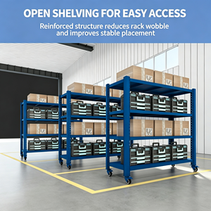 Estantería Móvil de Alambre Galvanizado con Ruedas, Estantes Ajustables y Ruedas Suaves, Capacidad de 450 kg, Ideal para Exhibición Minorista - ¡La Mejor Opción! - Product Image 3