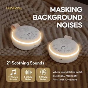 Juguete Relajante para Bebés, Máquina <span class=keywords><strong>de</strong></span> Ruido Blanco con 21 Sonidos Relajantes para Dormir, Batería <span class=keywords><strong>de</strong></span> Larga Duración y Luz LED Suave - Product Image 2