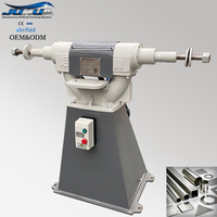 Ponceuse à bande verticale en acier inoxydable, corps en fonte, pour ponçage de surfaces métalliques plates et courbes, moteur double tête, multifonctionnelle, 4 kW, 450 kg