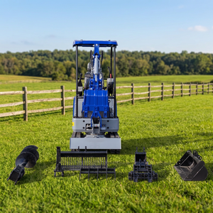 Mini-excavatrice à châssis étroit de 940 mm, 1200 kg, 7 kW, pour travaux de terrassement de lignes de haies latérales et d'accès aux portails étroits, service OEM ODM - Product Image 1