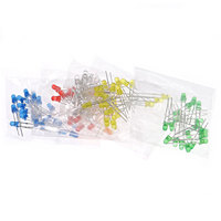 LED rvb polychrome 5mm rouge/vert/bleu, Cathode commune/Anode quatre pieds, lumière de couleur transparente, diode colorée de 5mm