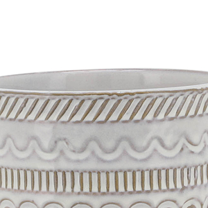 Vaso in ceramica goffrata con supporto in legno, piccolo vaso rialzato per decorazioni domestiche, da tavolo, ingresso, giardino - Product Image 6