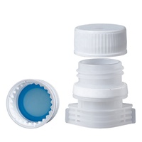 Bouchon à vis en plastique HDPE de 22 mm de diamètre intérieur pour sachet de lessive à fond plat