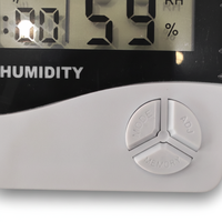 Thermomètre hygromètre numérique HTC2 pour intérieur et extérieur, haute précision, rechargeable avec sonde externe, réveil, OEM ODM