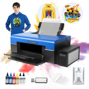 DTF 프린터 A4 L1805 잉크젯 프린터 열전달 디지털 승화 전체 세트 티셔츠 인쇄기