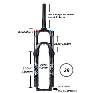 Fadztto — <span class=keywords><strong>fourche</strong></span> de vélo à Air forgée de <span class=keywords><strong>26</strong></span>, 120 pouces, Suspension à dégagement rapide, Tube conique et droit pour vtt, 27.5mm - Product Image 3