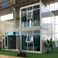 Maisons préfabriquées modernes de luxe WinFair, portables, à deux étages, en kit, pour location de vacances/villa de campagne/ferme