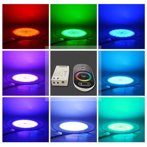 Lámpara de <span class=keywords><strong>Piscina</strong></span> Delgada de 160 mm, Acero Inoxidable 316, 3 mm, 12 W, AC12V, RGB, 2 Cables, con <span class=keywords><strong>Luces</strong></span> Solares para <span class=keywords><strong>Piscina</strong></span> y Fuentes - Product Image 6