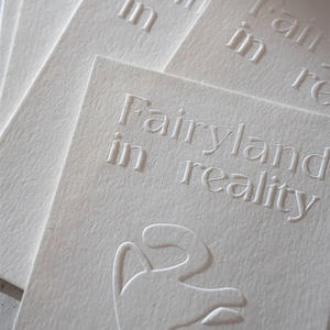 Tarjeta de Felicitación Personalizada de Lujo con Grabado en Relieve para Agradecimiento, Pedidos y Regalos con Etiqueta Privada - Product Image 3