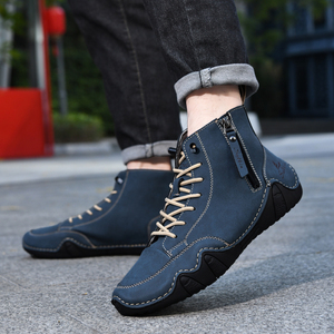 Sapatos Masculinos em Alta Venda 2508 Botas Martin Artesanais Respiráveis de Tamanho Grande para Primavera e Verão Botas Curtas Casuais para Homens - Product Image 2